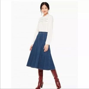 🛍️Kate Spade Long Flare Jean Skirt🛍️